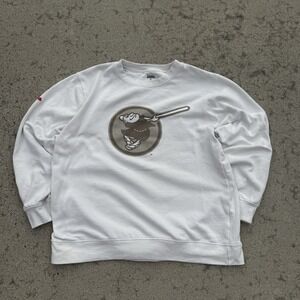 Stitches San Diego Padres MLB Baseball White Sweatshirt Large